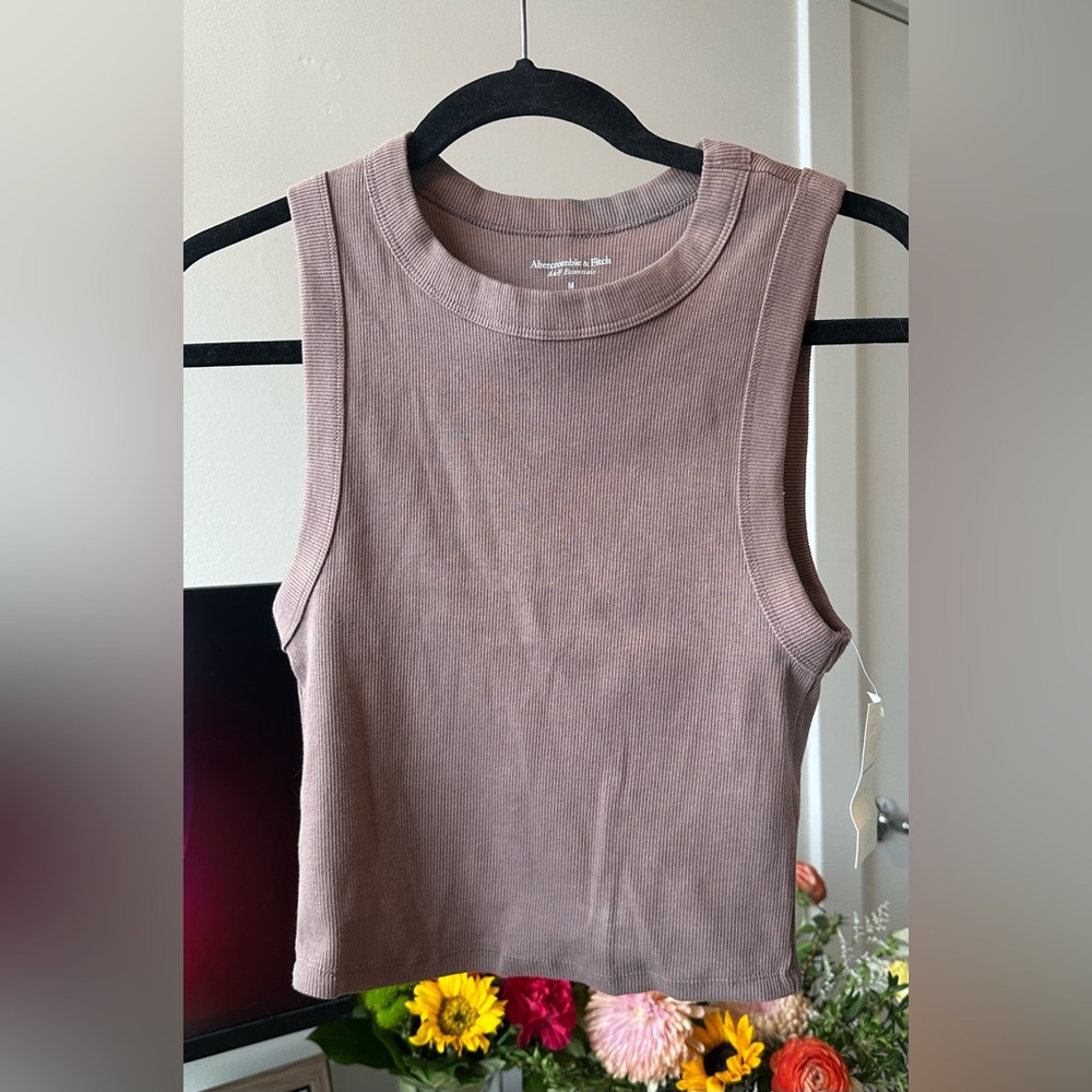 Abercrombie & Fitch Women's Brown Tank Top